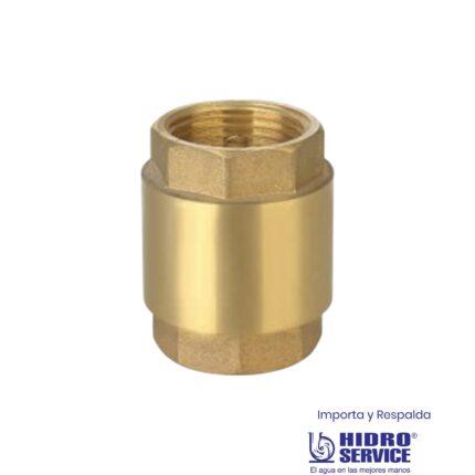 VALVULA RETENCION CON EMBOLO DE BRONCE