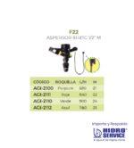 ASPERSOR IRRITEC 1/2" MOD. F22  3,2 X 1,8 (VERDE) - Imagen 2