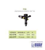ASPERSOR IRRITEC 3/4" MOD. F35 4.5 X 2.5 MARRON - Imagen 2