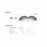 SUPERLED BLANCO 12W (6500K) FRIO - ABS - Imagen 2